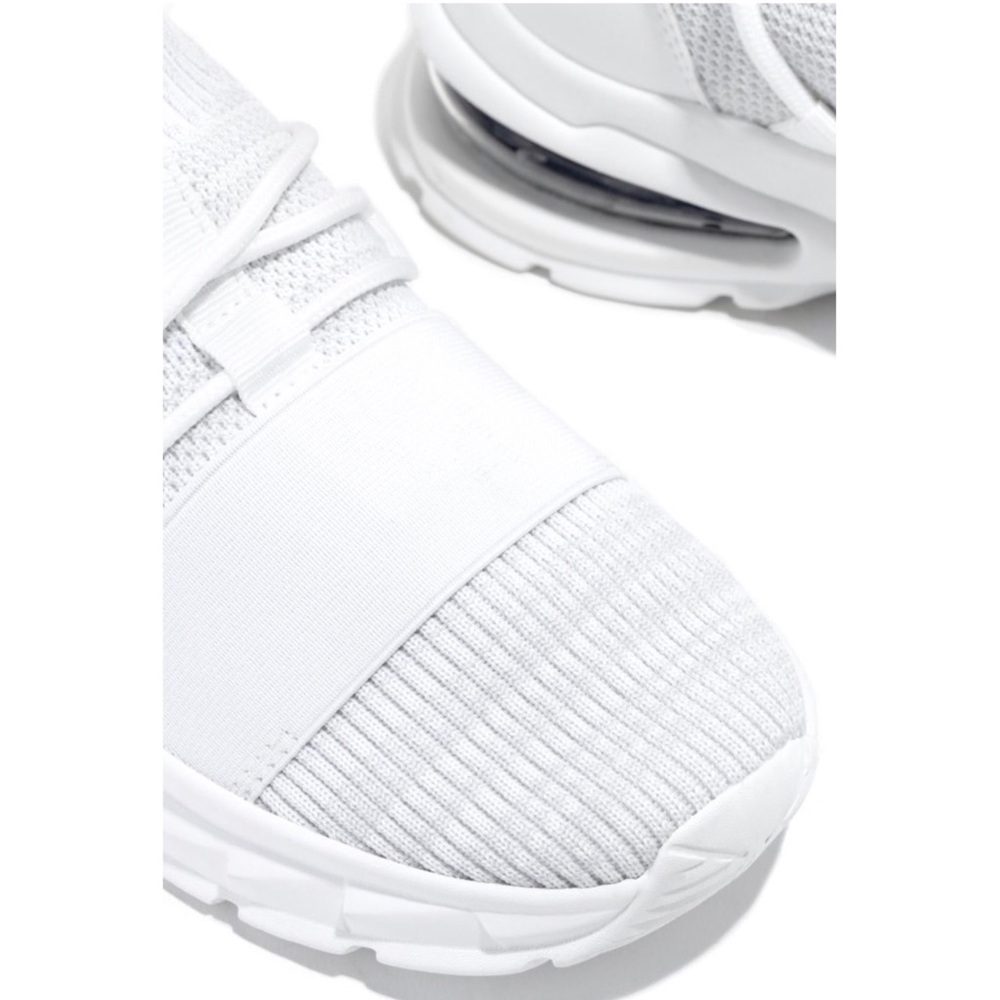 White Lace Up Sneakers - Picture 4 of 7